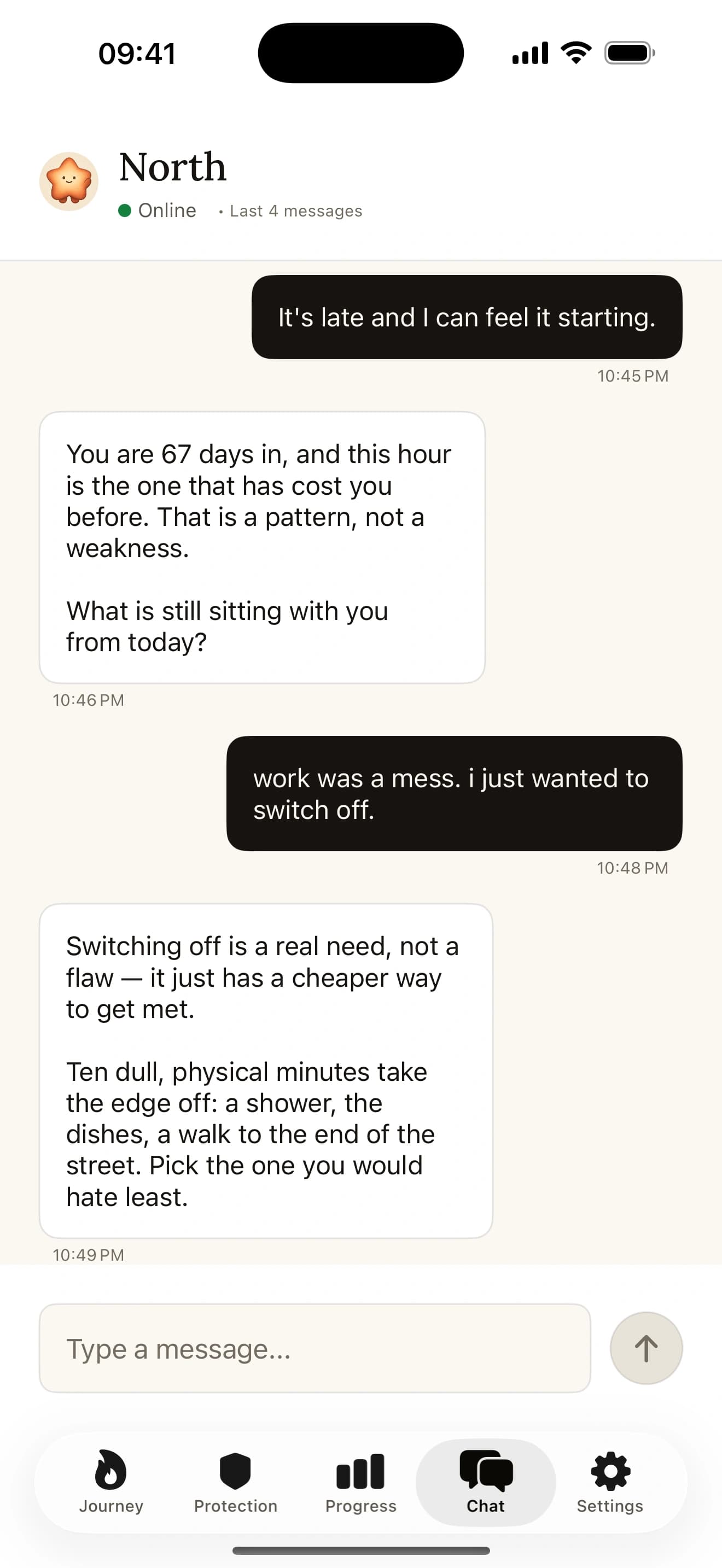 A conversation with North late at night: “It’s late and I can feel it starting.”